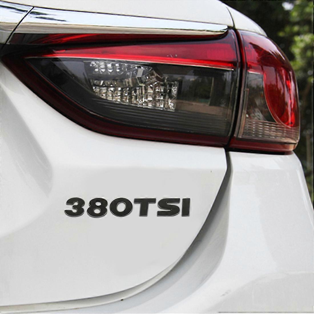 Car 380TSI Pattern 3D Metal Personalized Decorative Stickers, Size: 11.5x2.5x0.5cm