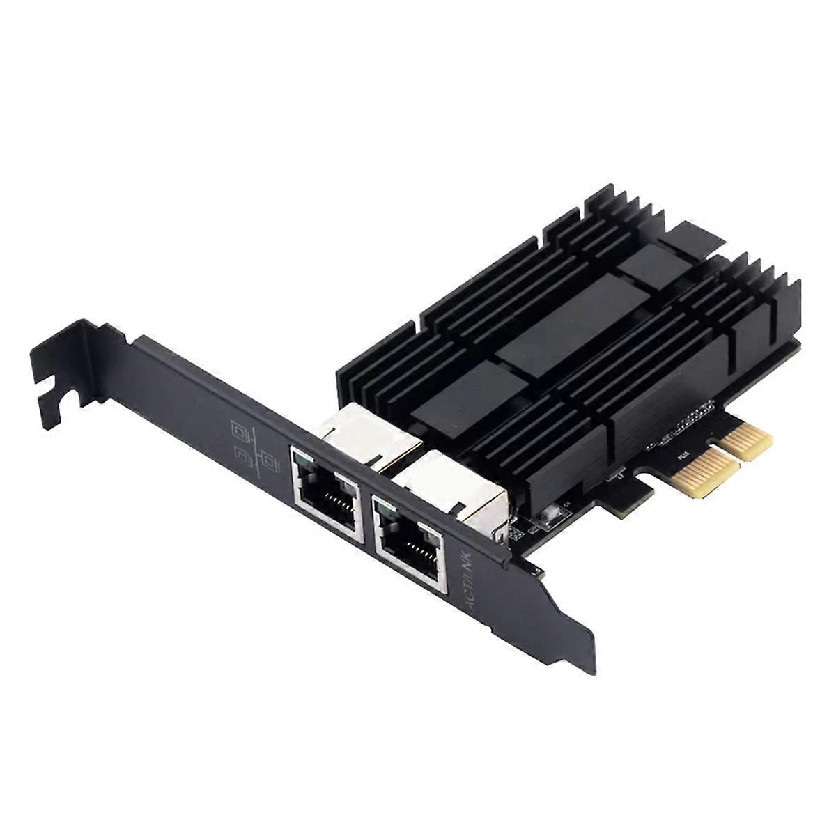 2500Mbps Pcie to RJ45 Network Card 2.5G Gigabit Ethernet Dual Ports 100/1000/2500Mbps Network Card f