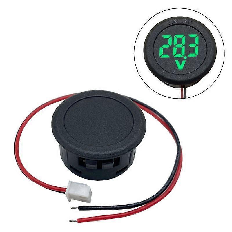 To Leder Display Digital LED Voltmeter For Hodepanel For DC 4-100V Bilspenning