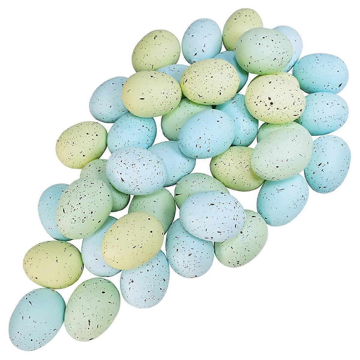 40 Pcs Easter Eggs Artificial Speckled Foam Eggs Pastel Eggs