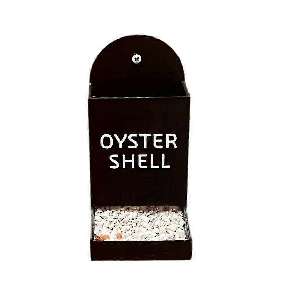 Chicken Oyster Shell Feeder and Grit Feeder Plastic Chicken Coop Accessories Automatic ,A