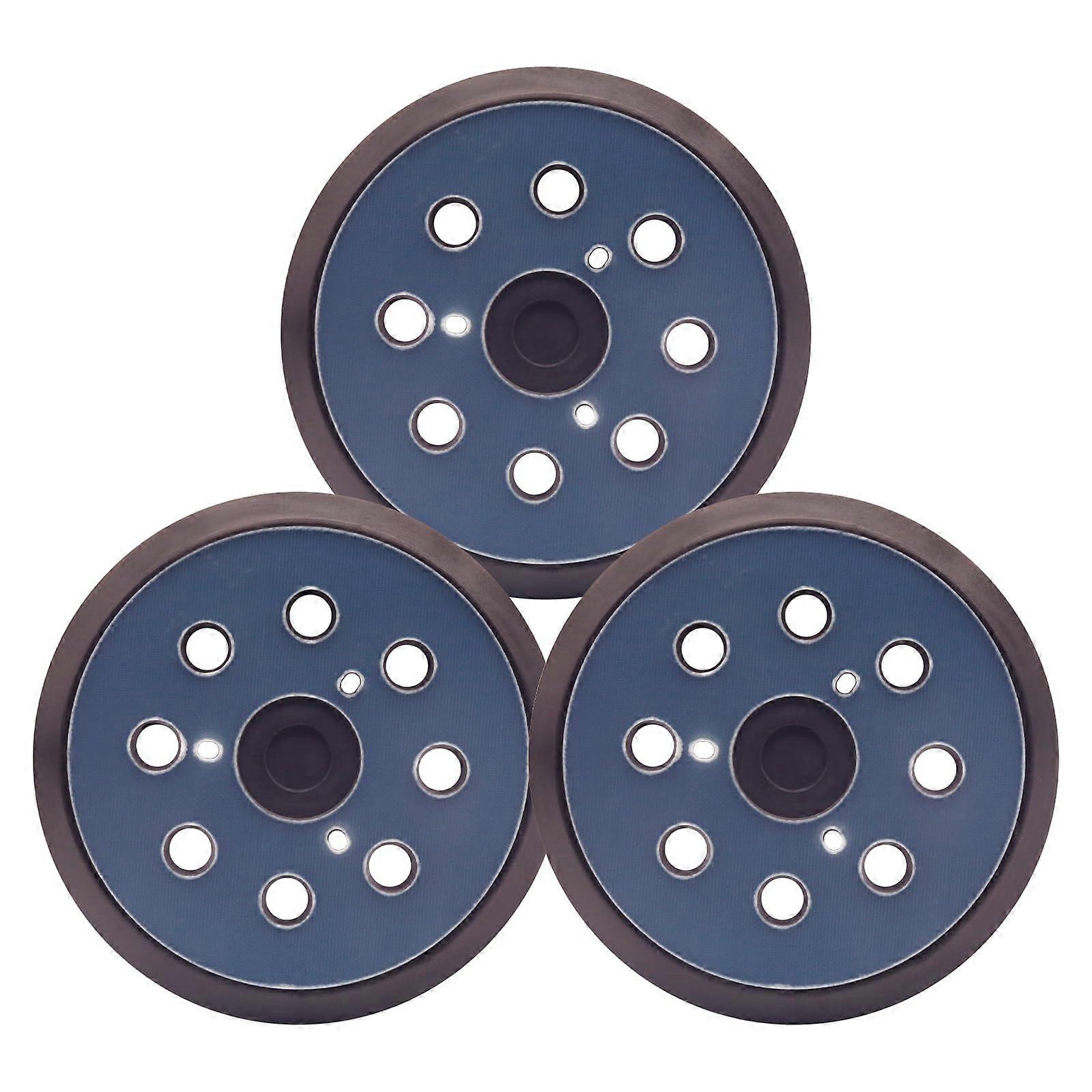 3 Pack 5 Inch 8 Holes Sander Pad for Makita, 5' Hook and Loop Sander Replacement Pads for Makita BO5010