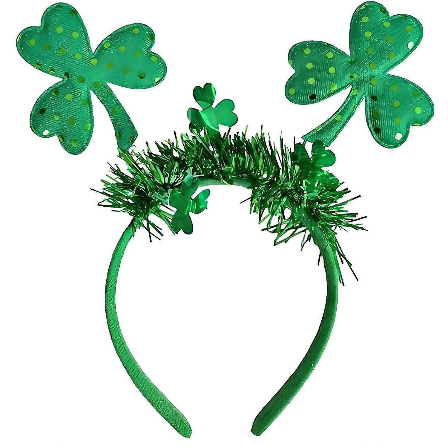 St. Patricks Day Headband - Lucky Green St. Patrick's Day Soft Accessories Hair Bands for Women Kids Parties, Parades & Photos