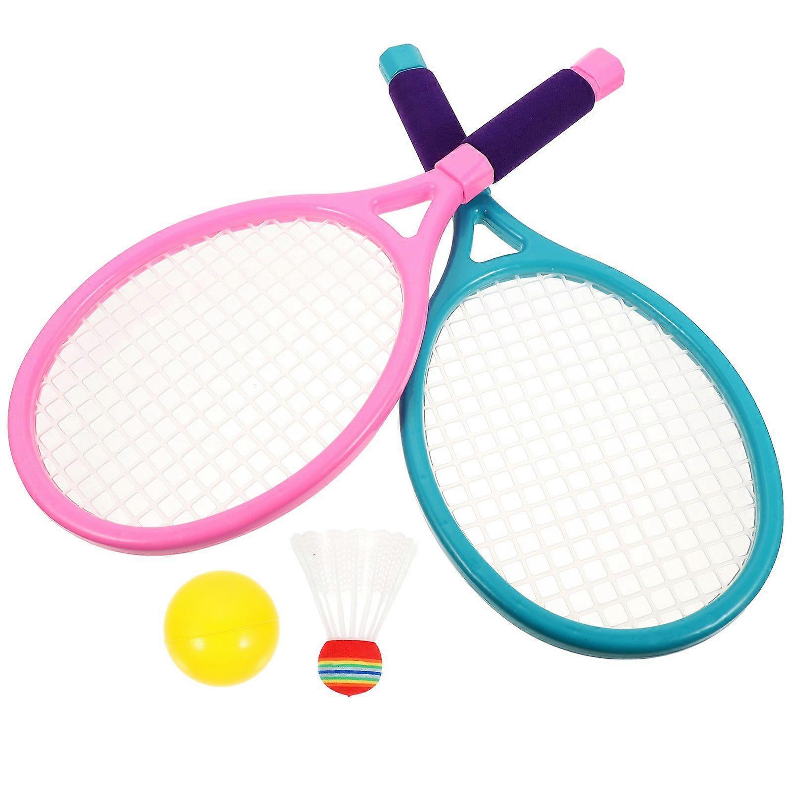 1 Set Tennis Racket Set Outdoor Activity Game Toy Set for Children