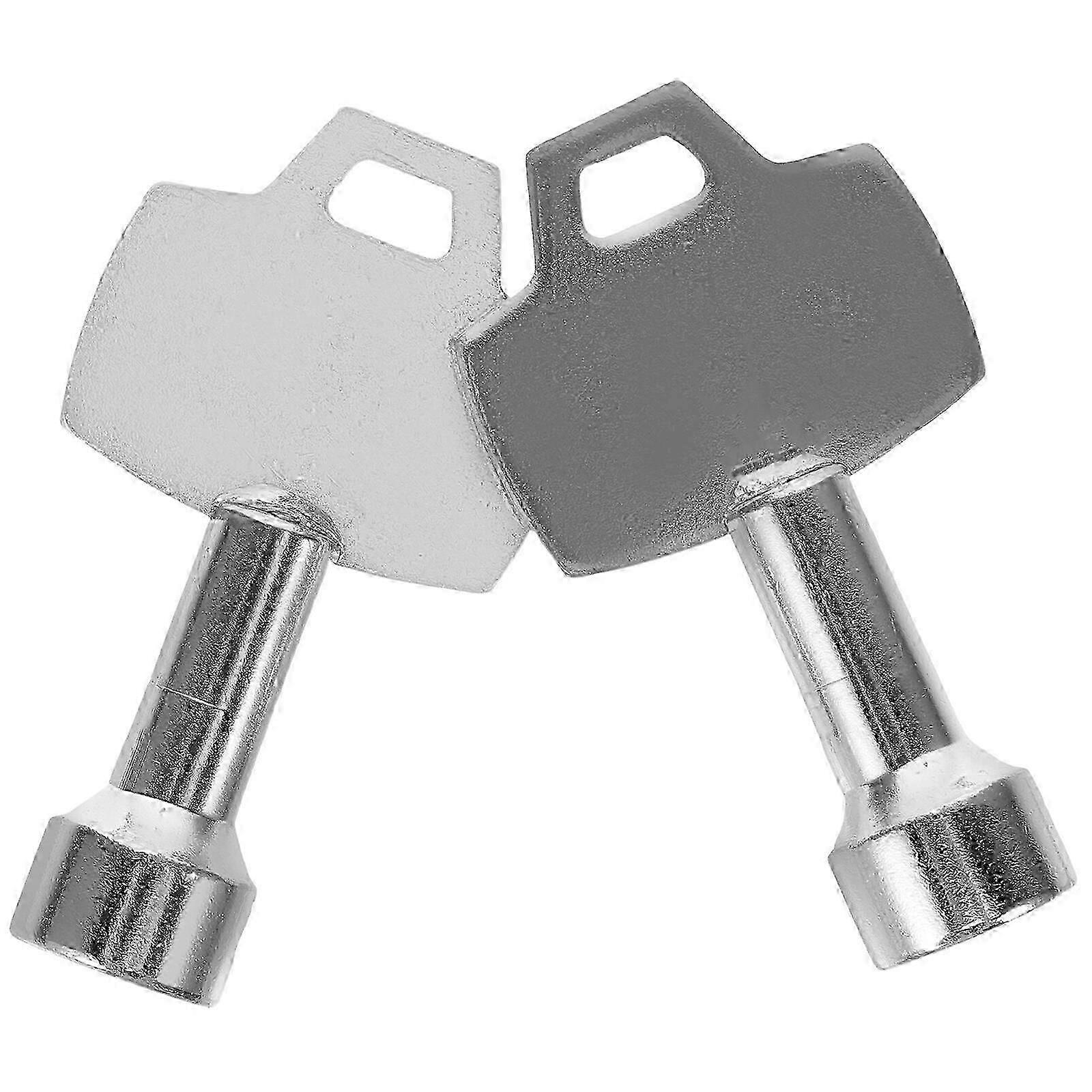 2Pcs Triangle Outdoor Peel Box Trash Can Lock Key Replacement Part for Trash Can