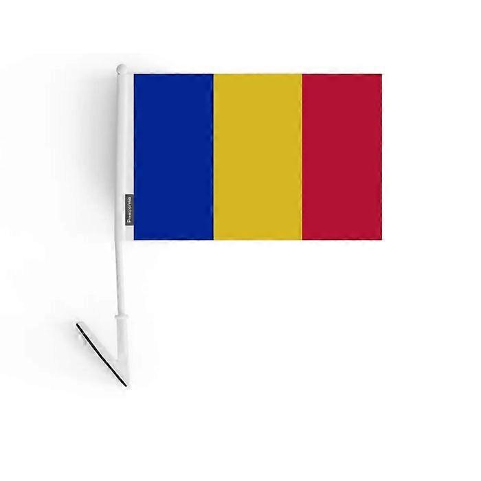 Adhesive Flag - Multicolored - Romania - 14 x 21 cm - 10 pieces - Durable Polyester