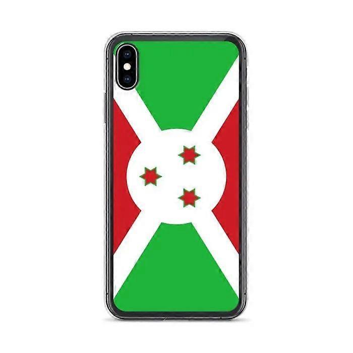 iPhone Case - Burundi Flag - iPhone XS Max - Flexible - Multicolored - Vertical