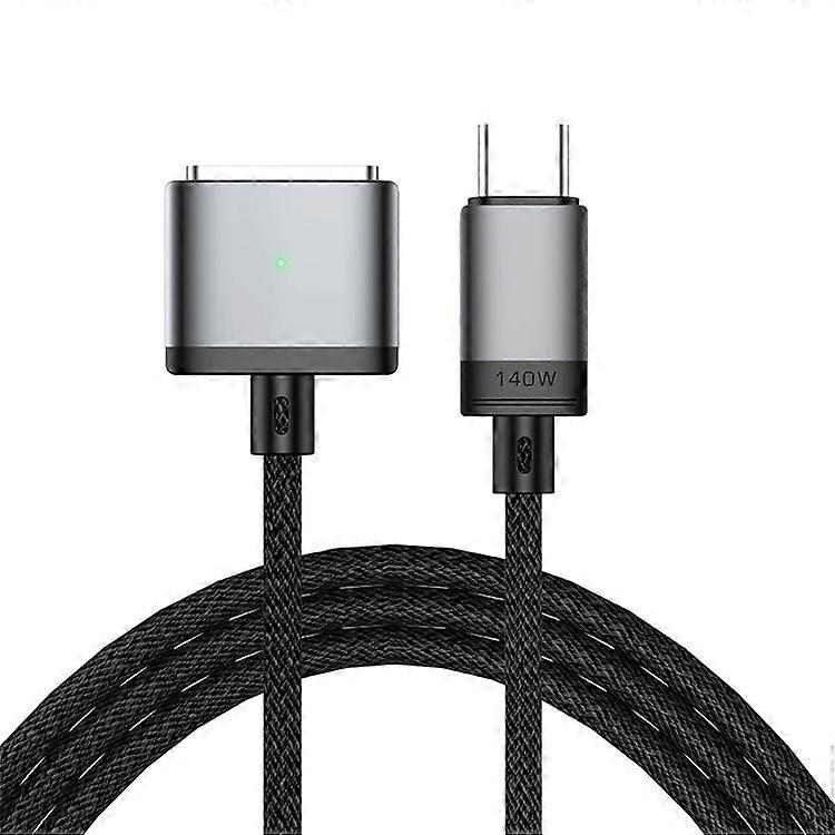 MagSafe 3ナイロン編組USB-C-MacBook用磁気充電ケーブルと互換性のある2mPD140W