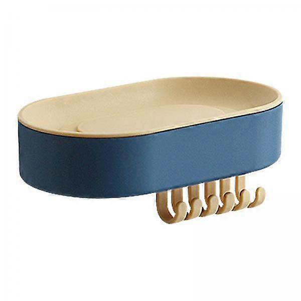 2xSoap Sponge Rack Draining Kitchen Storage Rack Storage Rack for Shower Blue