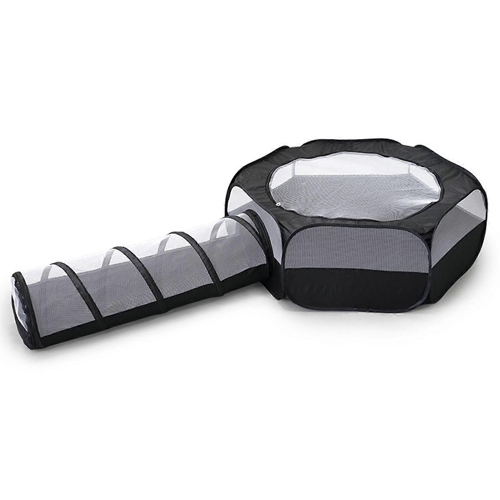 Cat Tunnel & Cube Toy for Small Pet Hideaway Tunnel Playtent Toy Durable Dog Sleeping Tunnel Playtent Cat Indoor Playpen