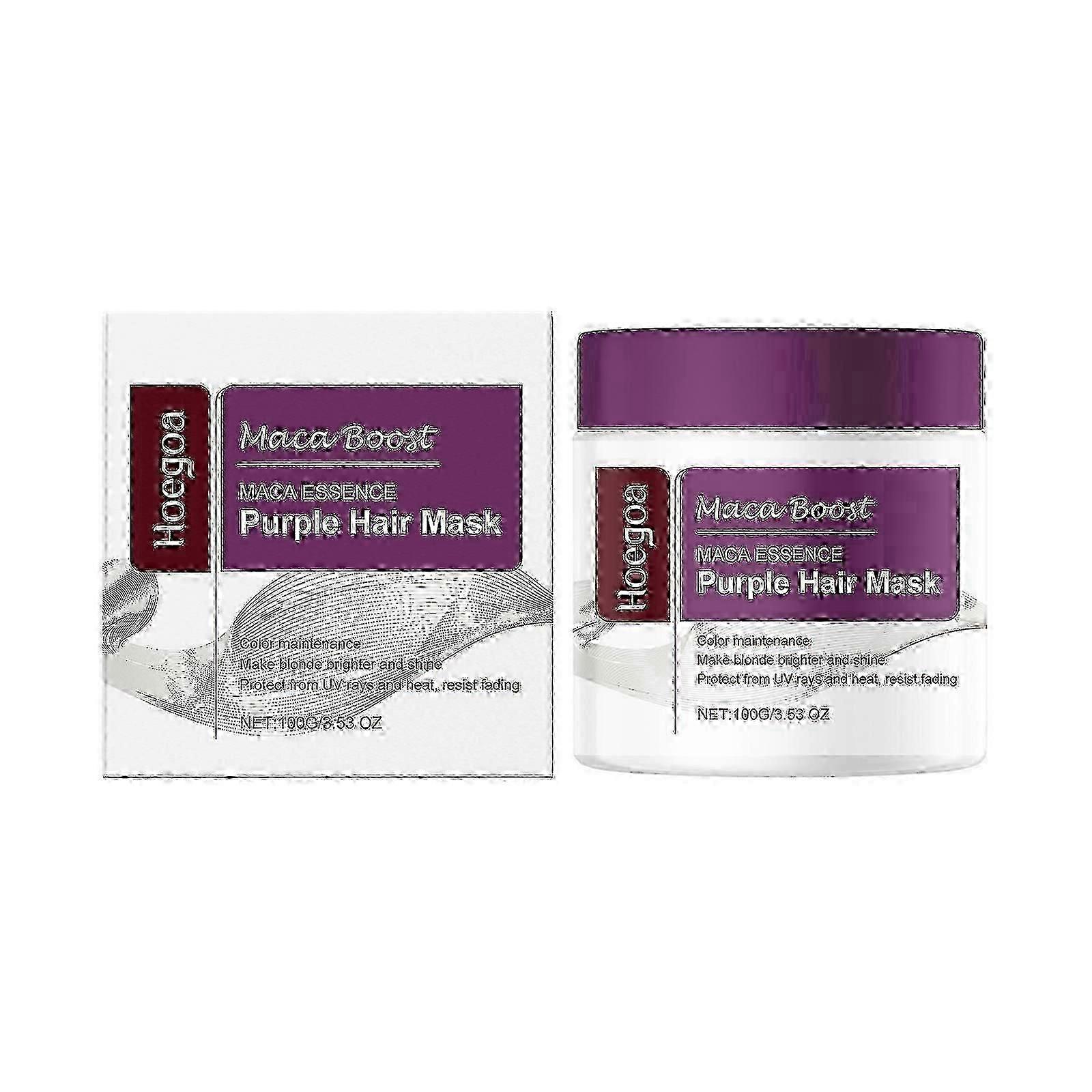 Hoegoa Nourishing Purple Hair Mask Long-lasting, non-fading, moisturizing, and improving dry, frizzy, dull, and dull hair.