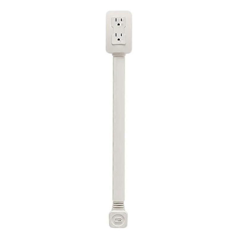US Plug Rotatable 180 Degrees Power Outlet Extender Power Socket Extension Tool 2 AC