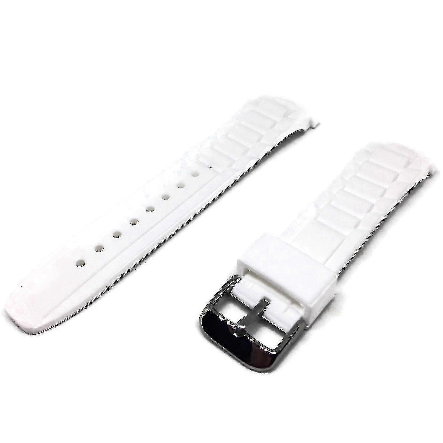 20mm white rubber watch strap suitable for ice watch