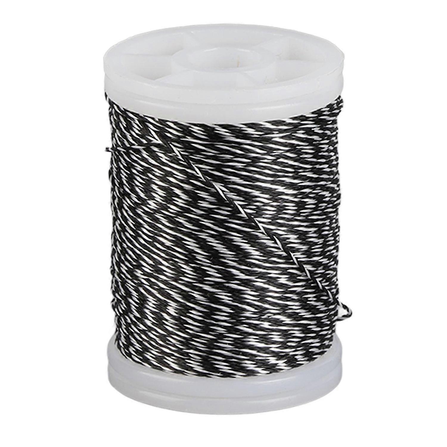 Corde d’arc fil de service corde d’arc en polyéthylène durable pour arc recourbé arc composite blanc et bla