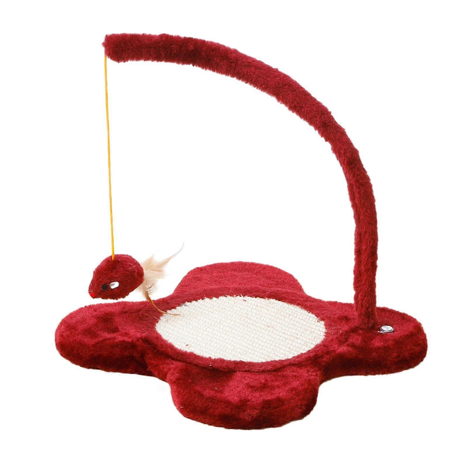 Cat Scratcher Pad Flower Shaped Frame Kitten Interactive Toy for Indoor Cats