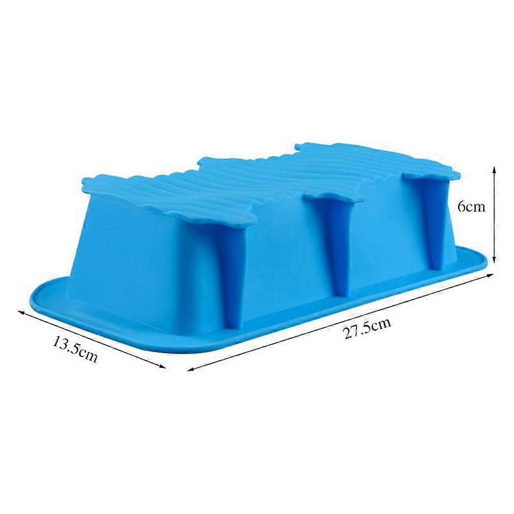 Silicone Cake Mold, Non-stick Bread Pan with Practical Grips for Kitchen Needs