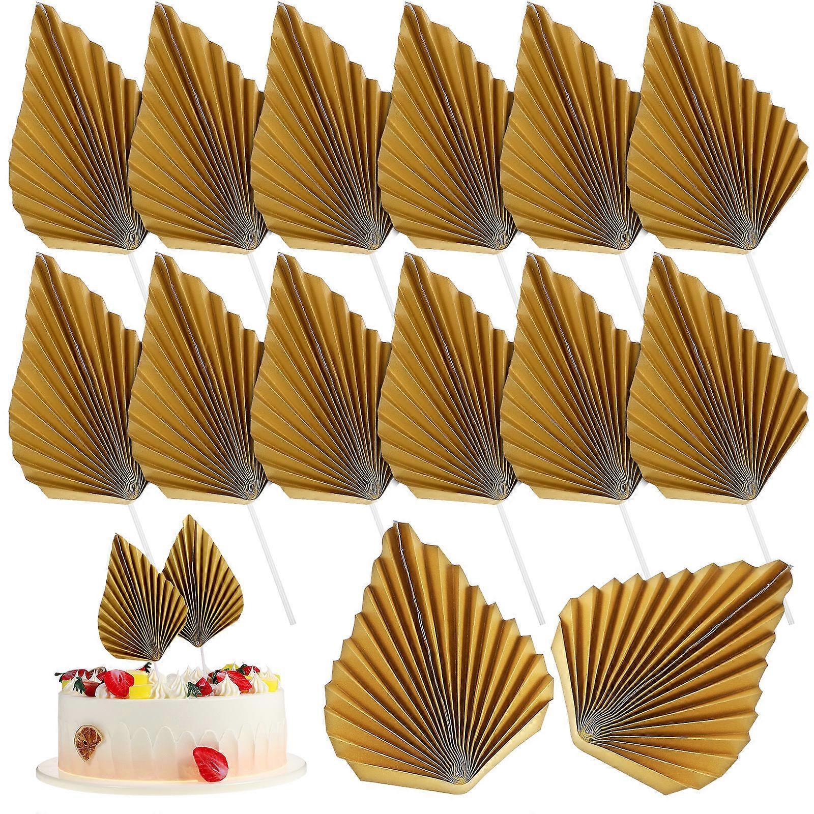 Party Fan Cake Decorations, Unique Inserts for Themed Celebrations