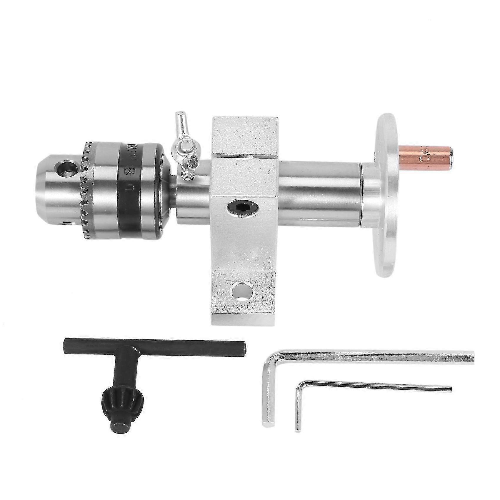 Live Lathe Center Head with Chuck for Mini Lathe Machine Woodworking (haoyi--)