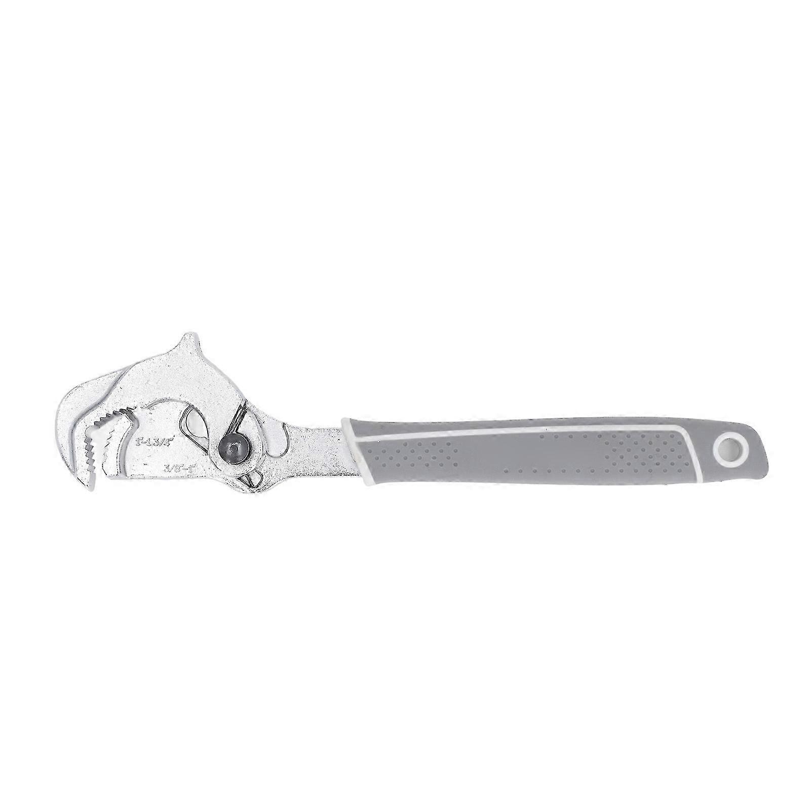 Self Adjusting Pipe Wrench 12in Quick Release 180° Swivel Head One Hand Adjustable