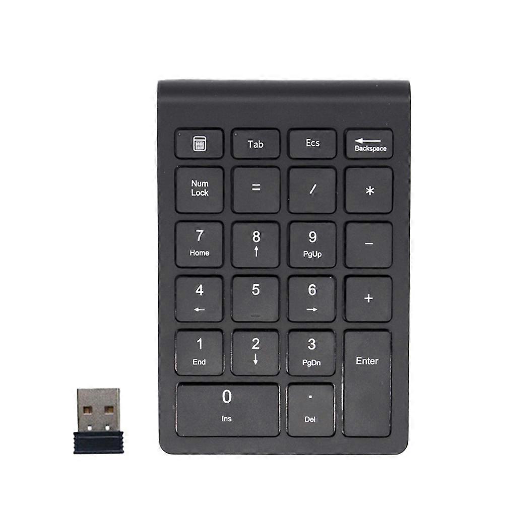 Keyboard Number Pad Wireless Usb For Office Work Signal Transmission Stability Tactile Bump Feedback 1Pack