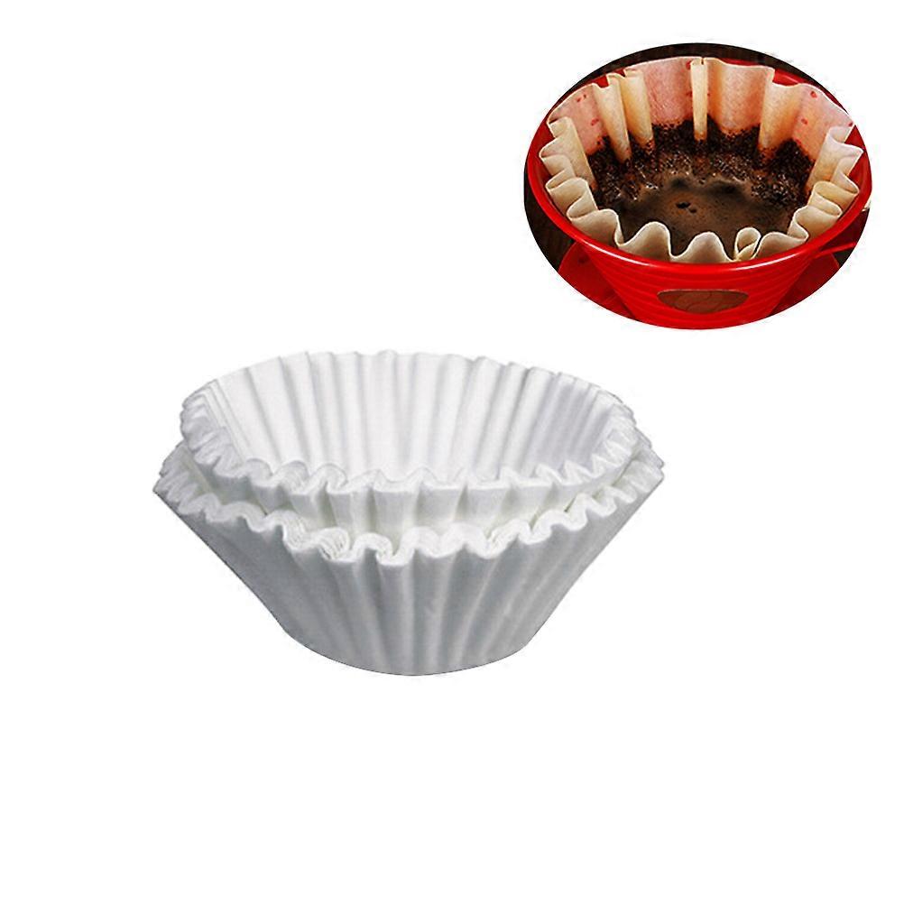 Espresso Filter Paper Bowl Shape For Coffee Brewing White 18cm 500Pcs