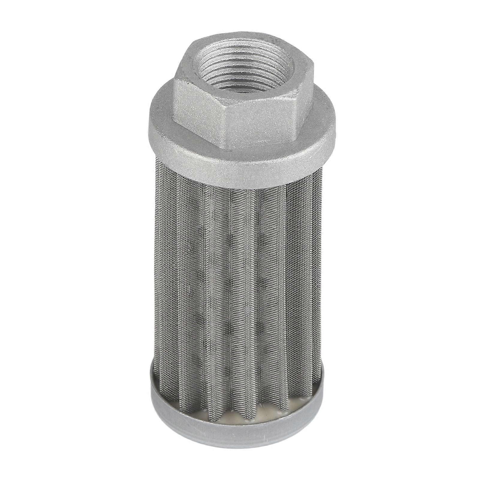 Uadme Oil Filter, Suction Oil Filter, Hydraulic Suction Valve Stainless Steel Mesh Oil Filter Replacement Fuel Strainer Tube Connection, Nominal