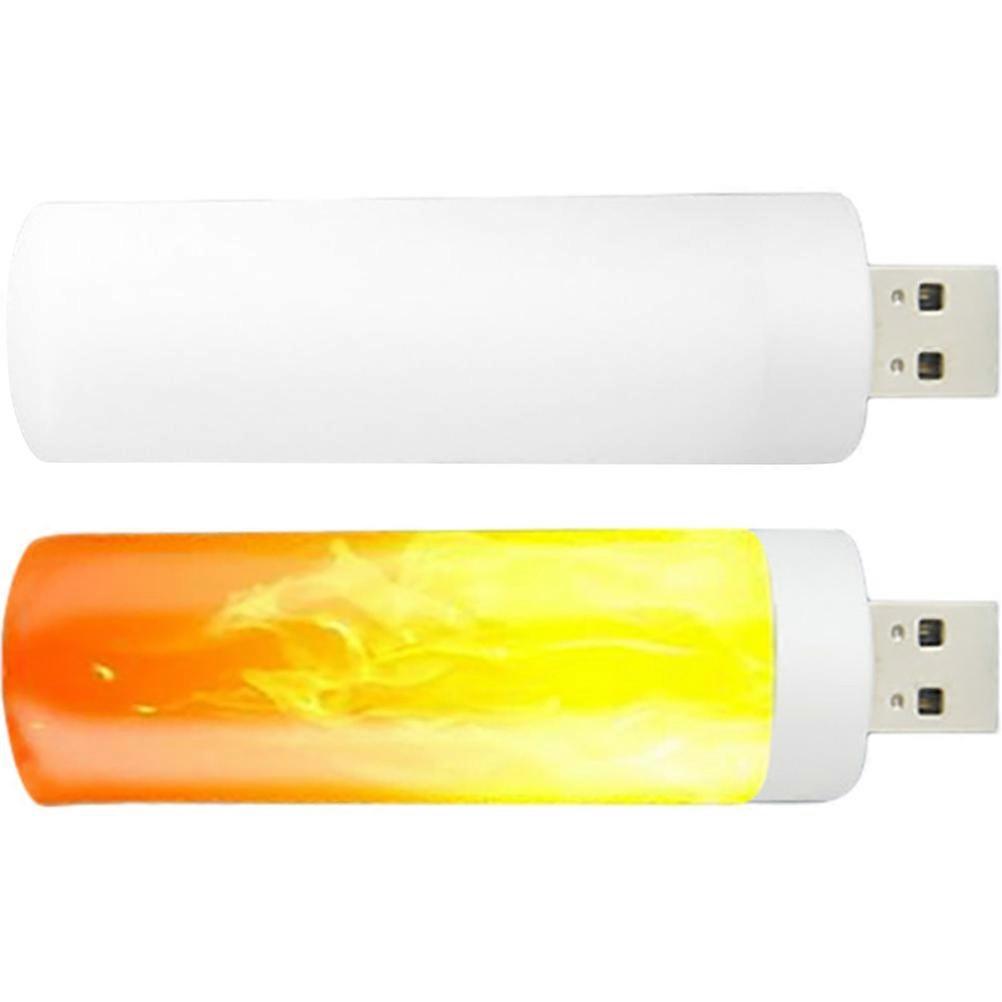 Flame Lamp Fire LED Flame Effect Night Light for Home Use 2Pcs