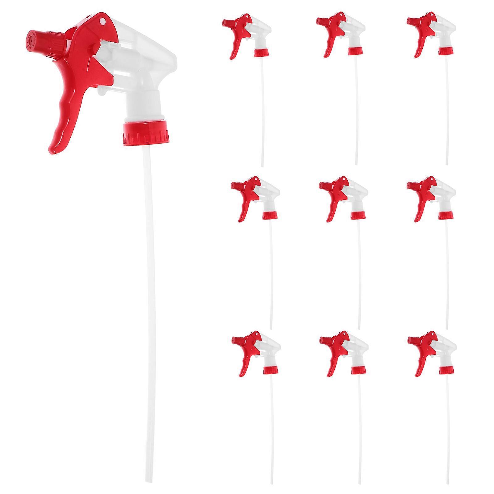 12Pcs Plastic Trigger Sprayer Nozzles for Spray Bottles Red with Even Fine Mist for Garden Use