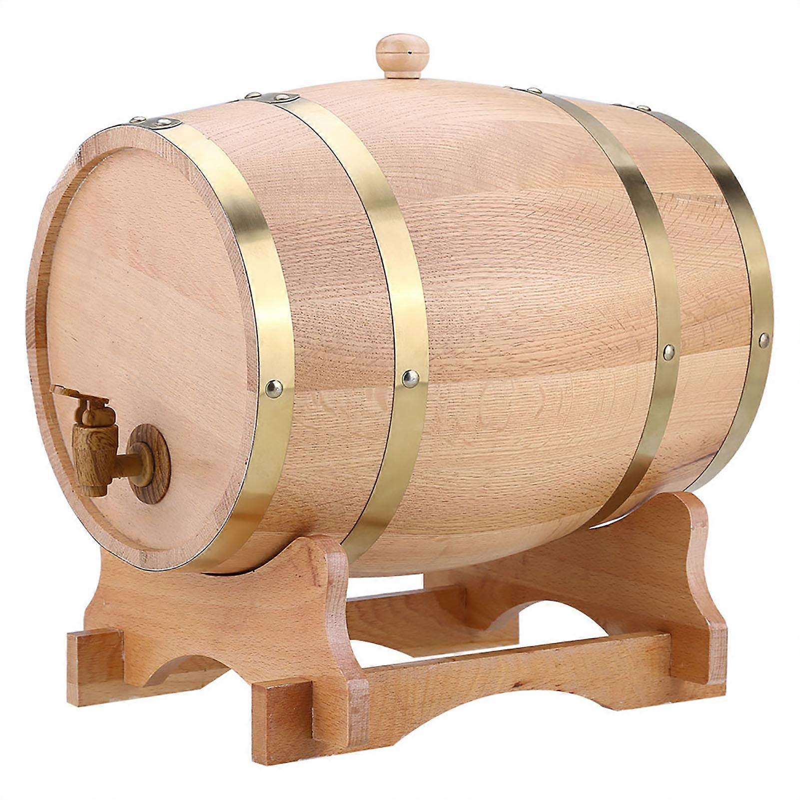 Vintage oak wine barrel for beer, whiskey, rum, port, 10 L