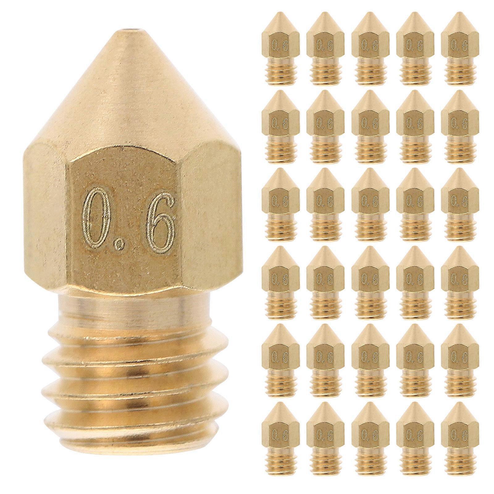 Extruder Nozzles 3D Printer Parts For 3D Printing Projects High-Temperature Printing Anti-Clogging 30Pcs