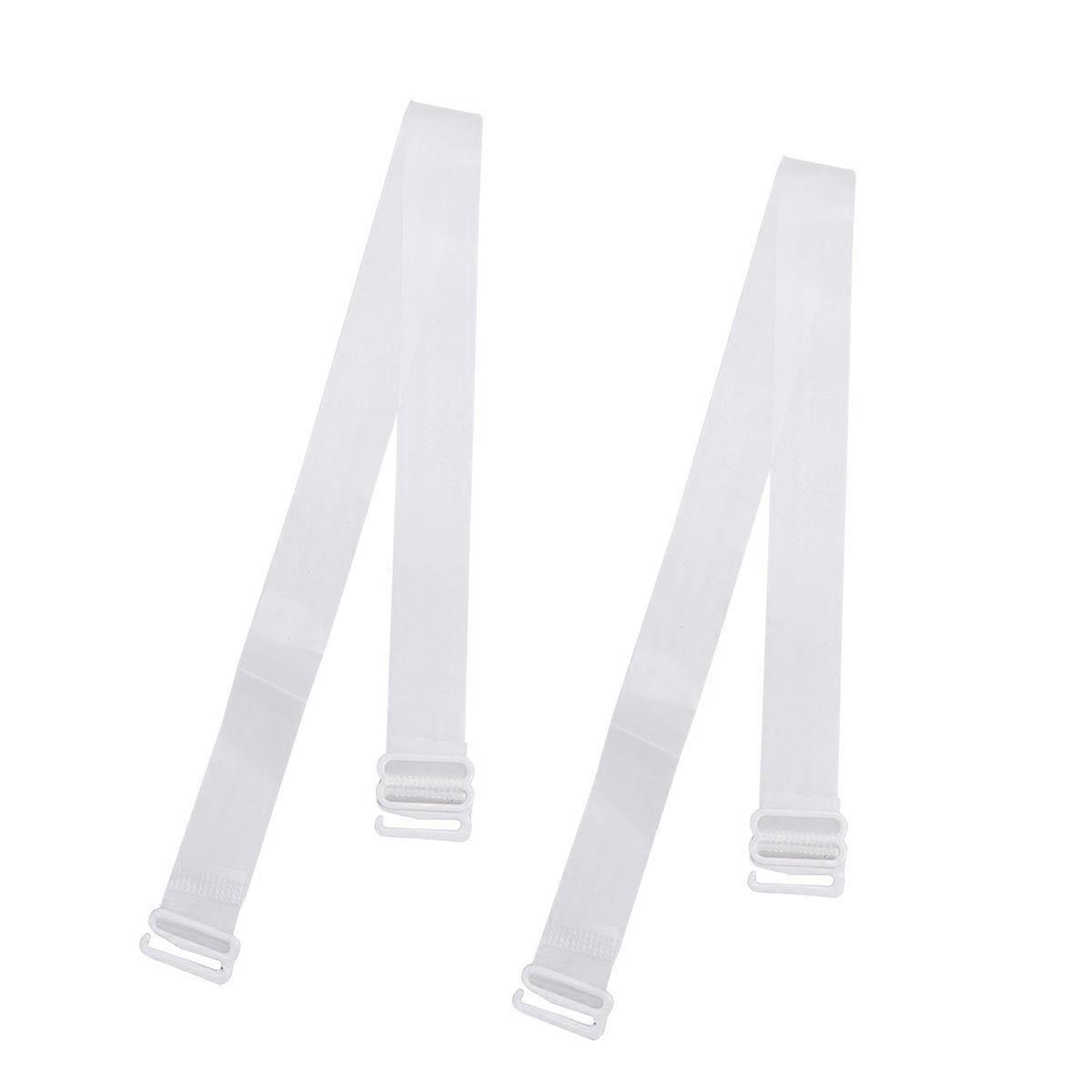 Transparent Shoulder Strap Non-Slip Adjustable Bra Strap Women Invisible Daily Use 1.5cm 2Set