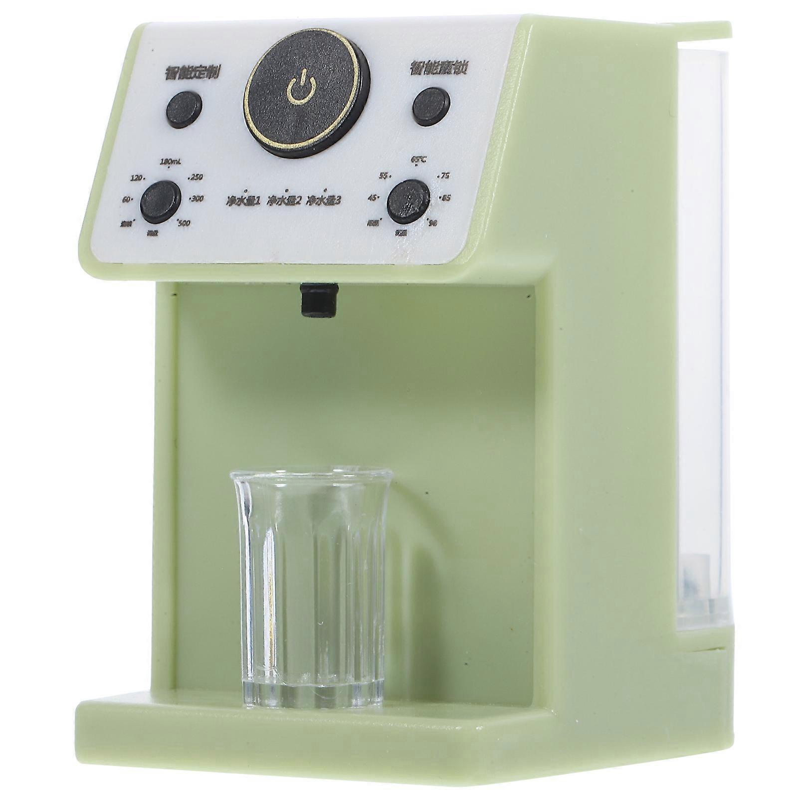 Mini House Ornament Miniature Drinking Water Fountain Model Kitchen Scene Reproduction Light Green 5.50X4.20X3.50cm 1Set
