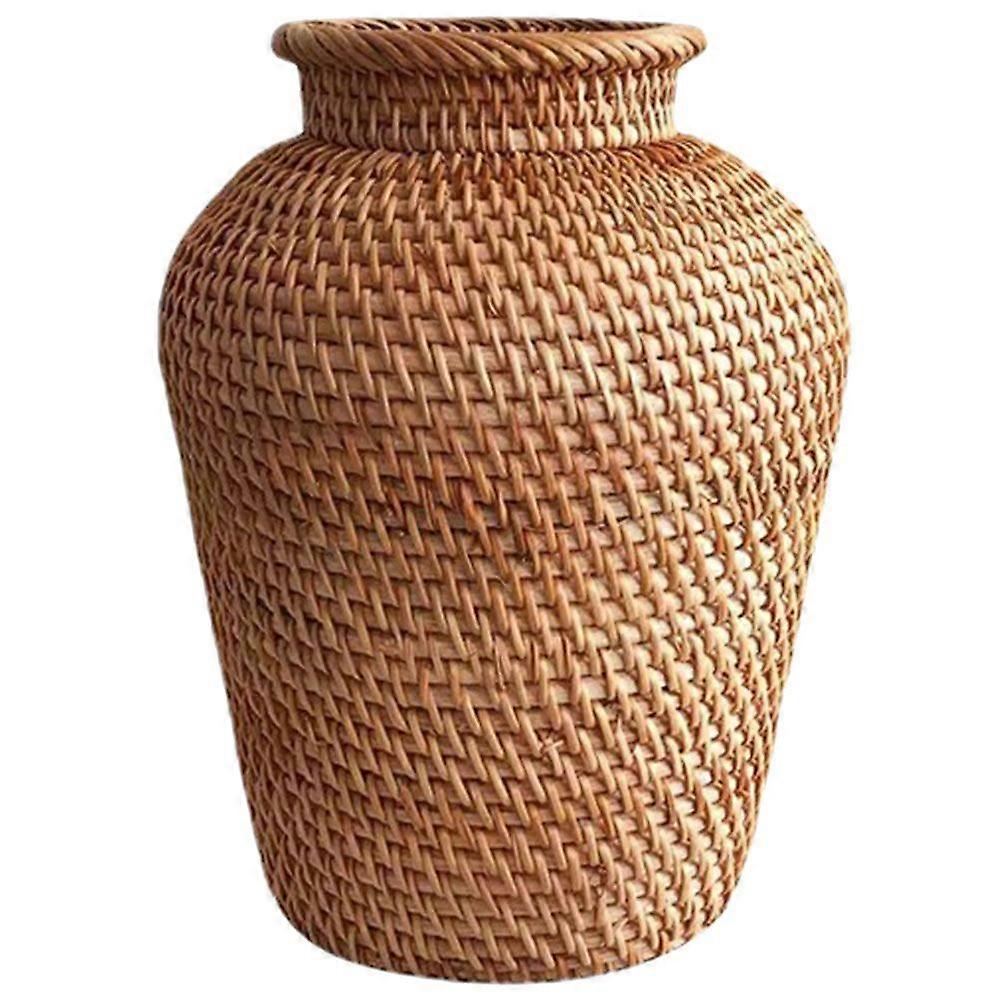 Blomsterarrangement Vase Rotting Vevde Blomster Kurv Hjem Dekorativ Vase