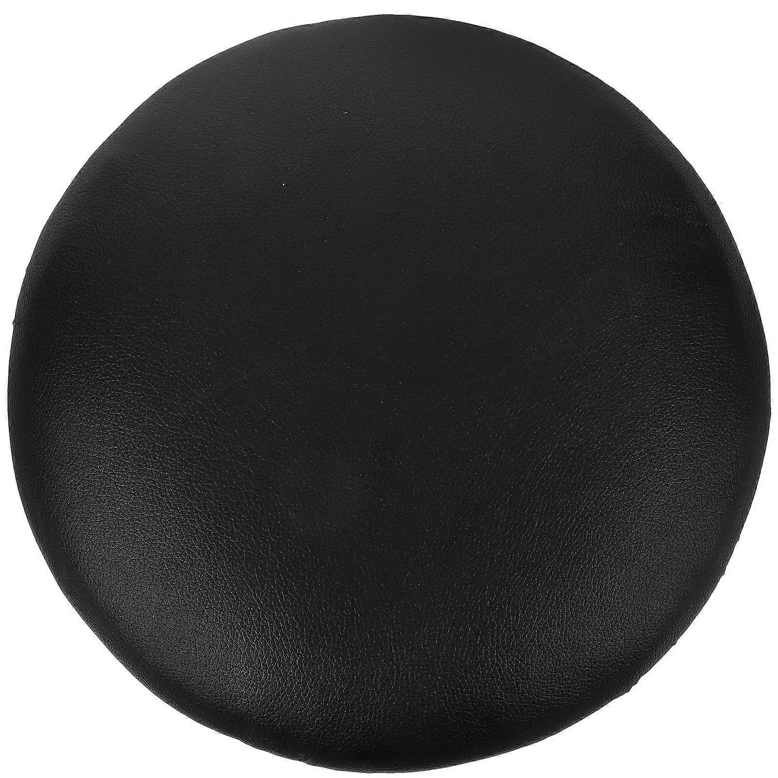 Stool Round Seat Replacement Accessory Stool Seat Surface Black Wear-resistant 1Pack