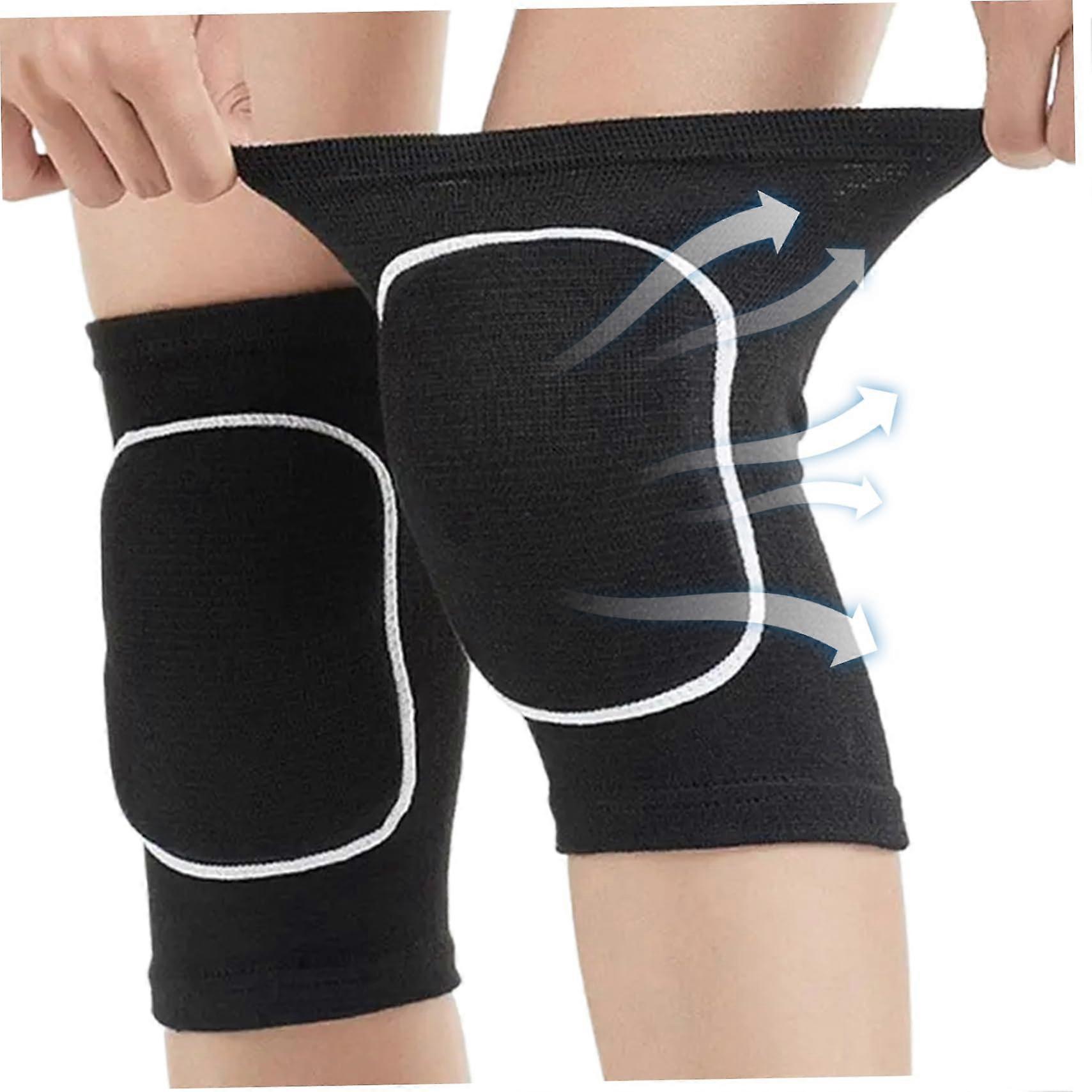 Knee Braces for Children, 1 Pair Adjustable Knee Support with Thick Sponge Padding, Breathable for Volleyball, Dance, Running, Yoga