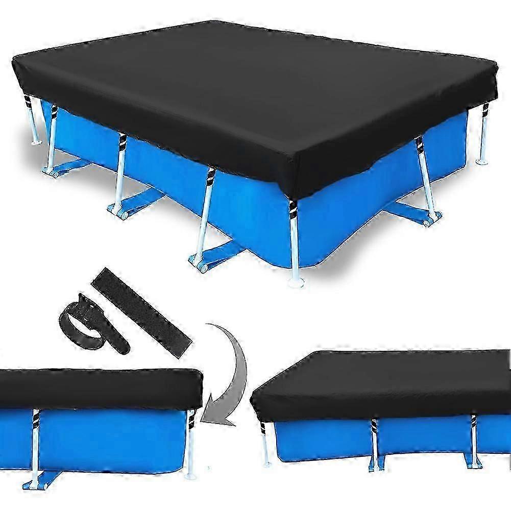 400 X 211 Rectangular Frame Above Ground Swimming Pool Cover Cover Heavy Duty Protector Cover with Strong Tear Resistant Fade Resistant