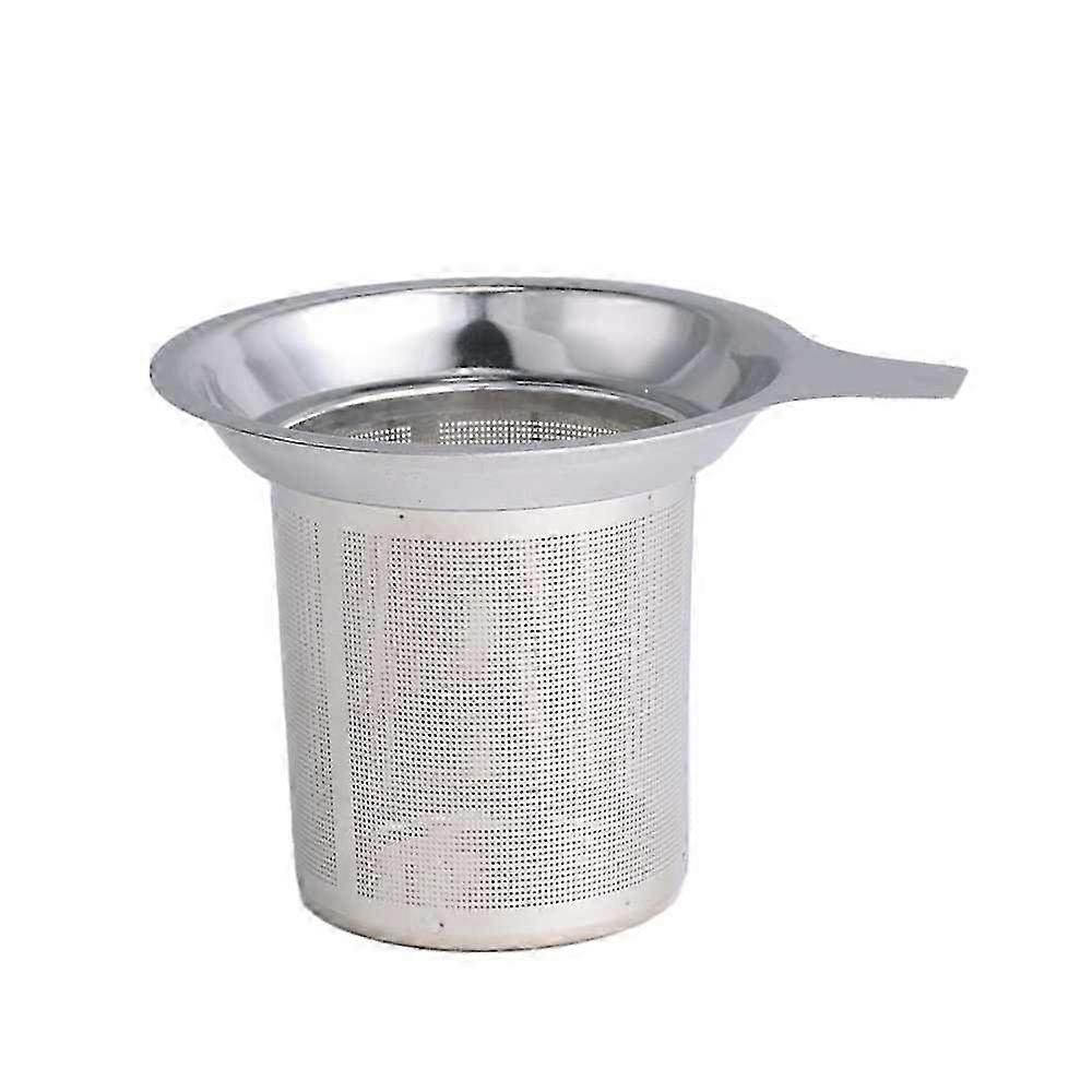 Double Handled Tea Infuser with Lid Stainless Steel Fine Mesh Filter for Loose Tea Leaves and Spices