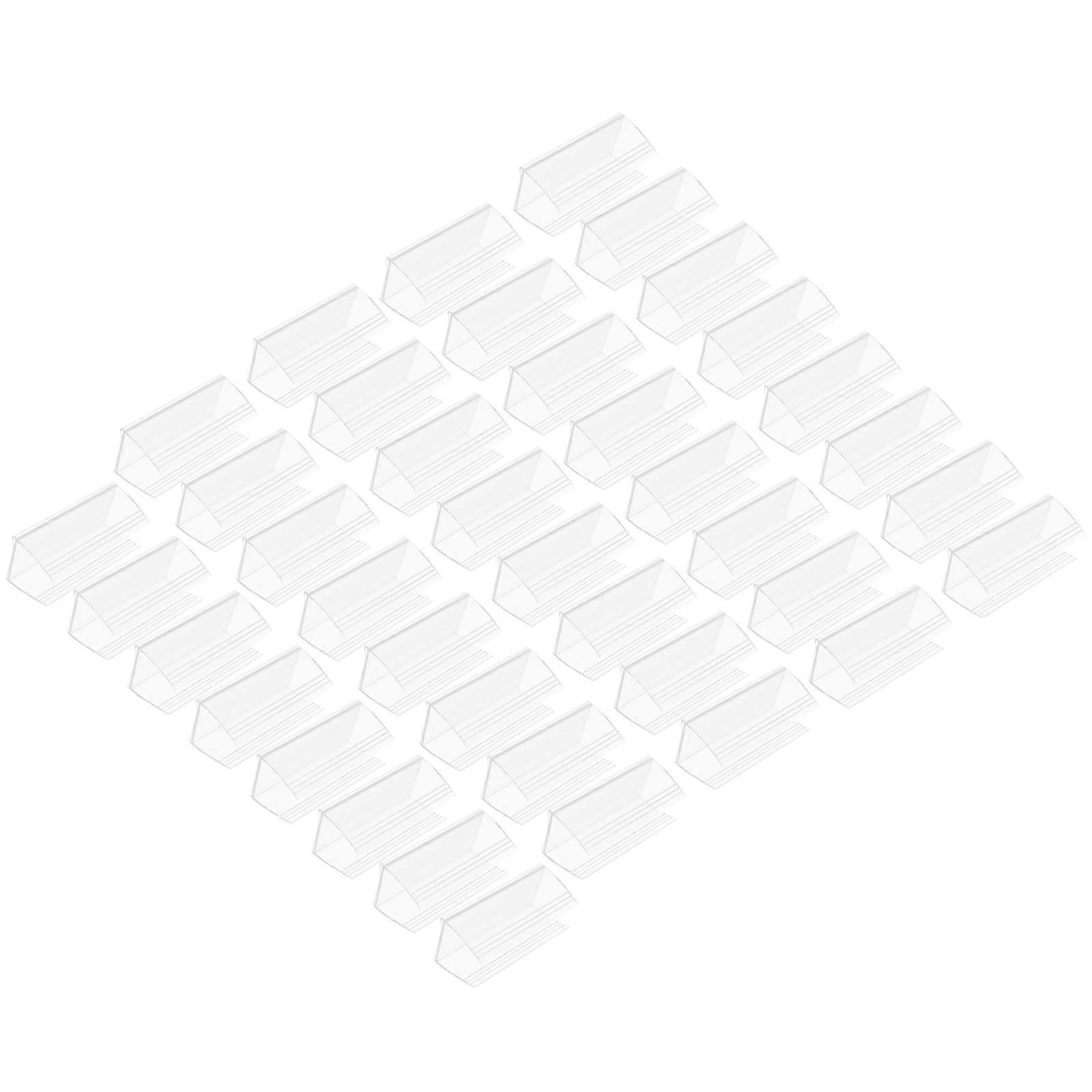 Tag Holder Stand For Store Display Retail Shop Plastic Rectangular Price Tagging Business Owners 40Set