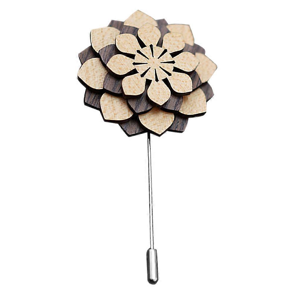 Here's a refined and engaging product description for your **Wooden Boutonniere Pin**:
**Elegant Wooden Boutonniere Pin for Men – Timeless Floral