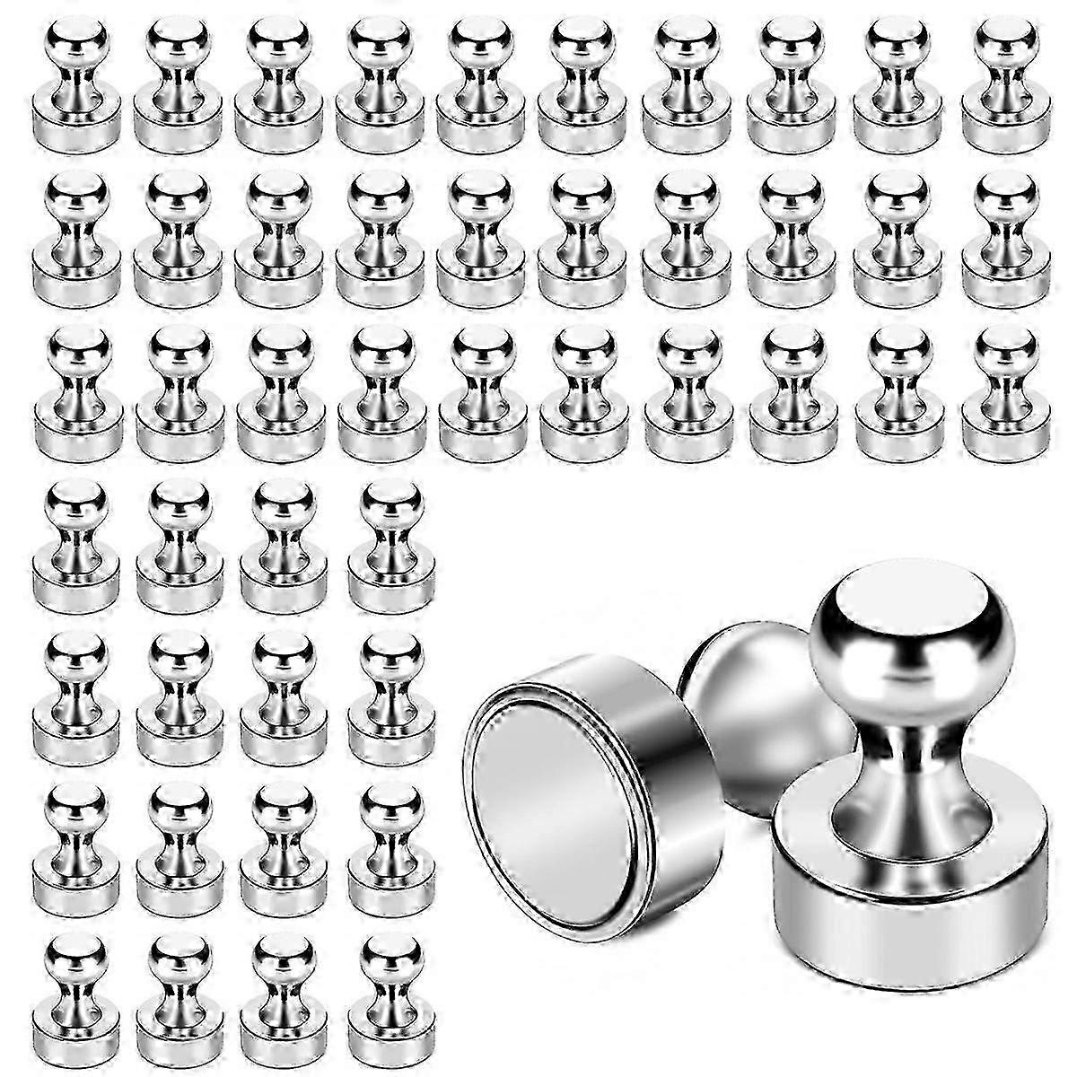 Whiteboard Magnets, Decorative Mini Magnets: Strong Hold for 18+ A4 Sheets, Smooth Corrosion-Resistant Surface