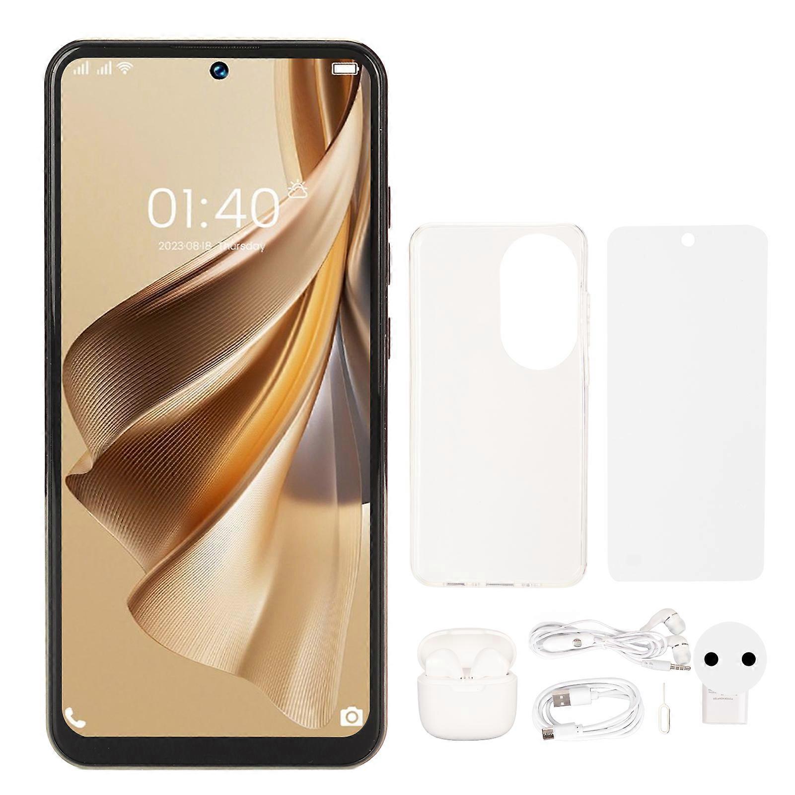 3G Unlocked Smartphone 6.8" HD Screen, Dual Camera, Bluetooth Earphones, Android 13