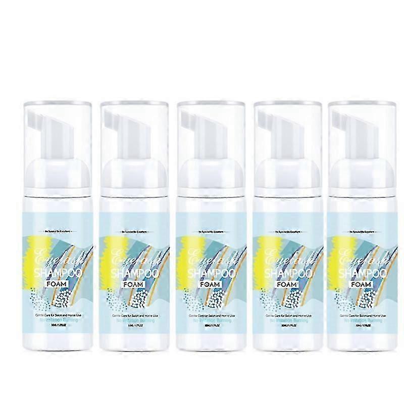 5Set EYELASH EXTENSION FOAMING SHAMPOO FOAM CLEANSER LASH SHAMPOO CLEANER