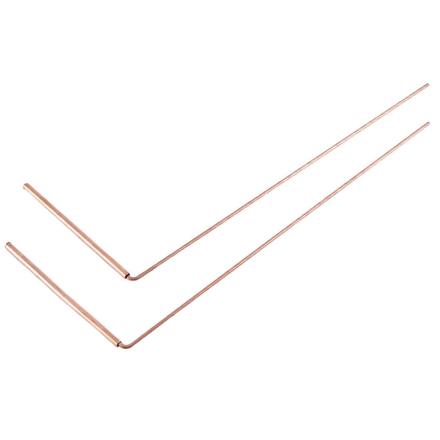 Copper Divining Rods, Pure Copper, Set of 2 Dowsing Rods for Water and Treasure Detection, Durable, Easy to Use, Gold Finish