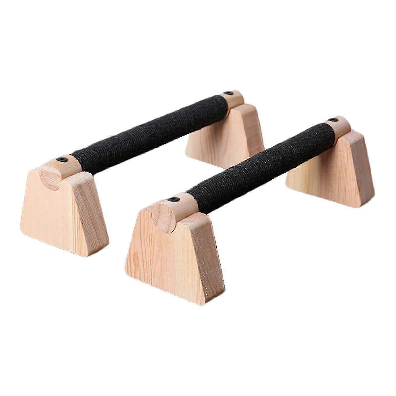 2 stk Push up Bar Parallettes Bar til voksne Skridsikker træ Push up Stativ til Hjem Gym Gulvtræning Fitness Gymnastik