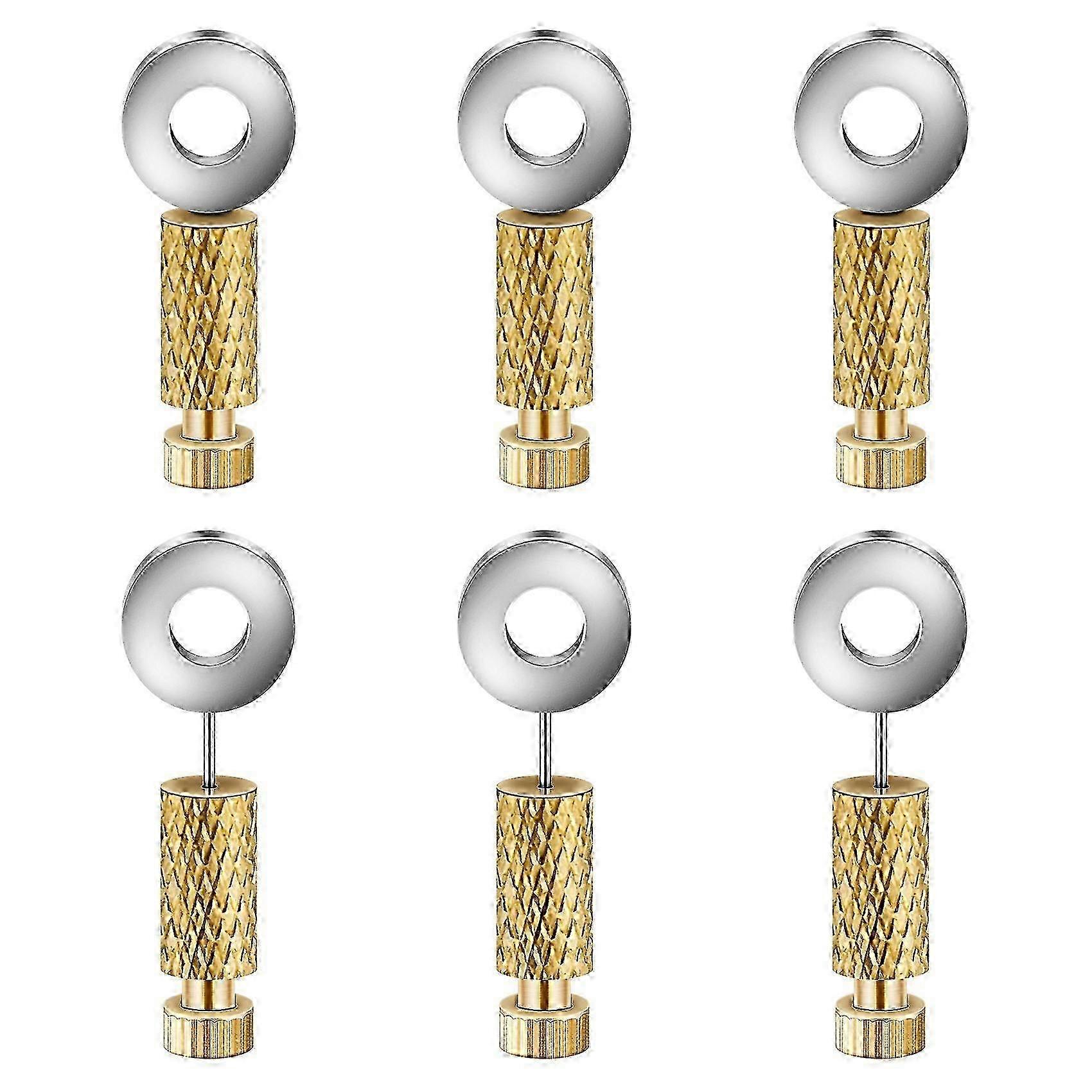 6Pcs DIY Leather Hand Sewing Position Located Hand Tool Positioning Needles Stitching, Fixed Suture--