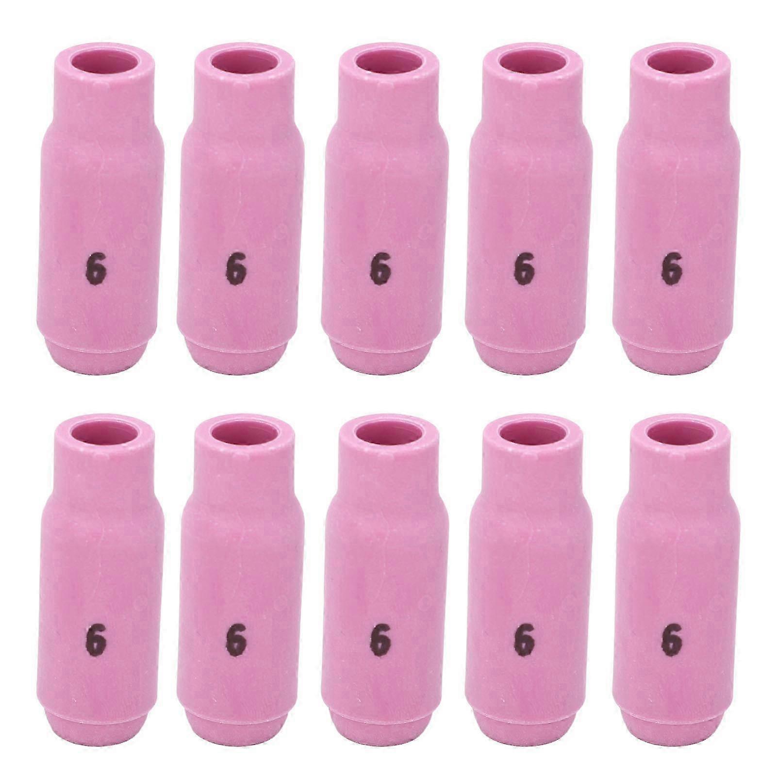 10Pcs TIG Welding Cup Ceramic Nozzle Accessory Set Kit for Compatible with WP17 18 26 Torch