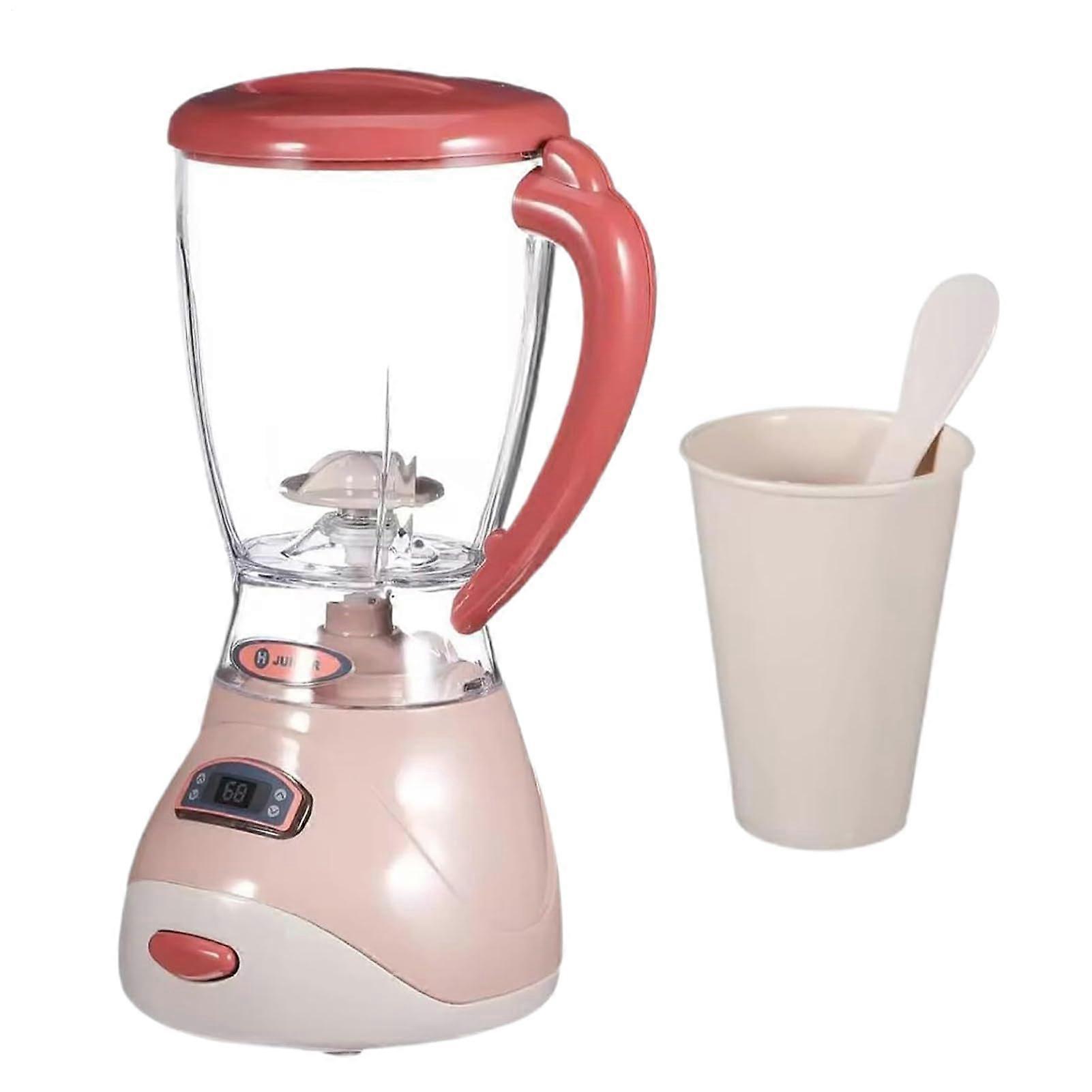 Mixer Juicer Toy Set - Pretend Play Blender for Preschool Kitchens, Includes Toy Fruits and Cups, Safe and Portable, 17x5.3 cm