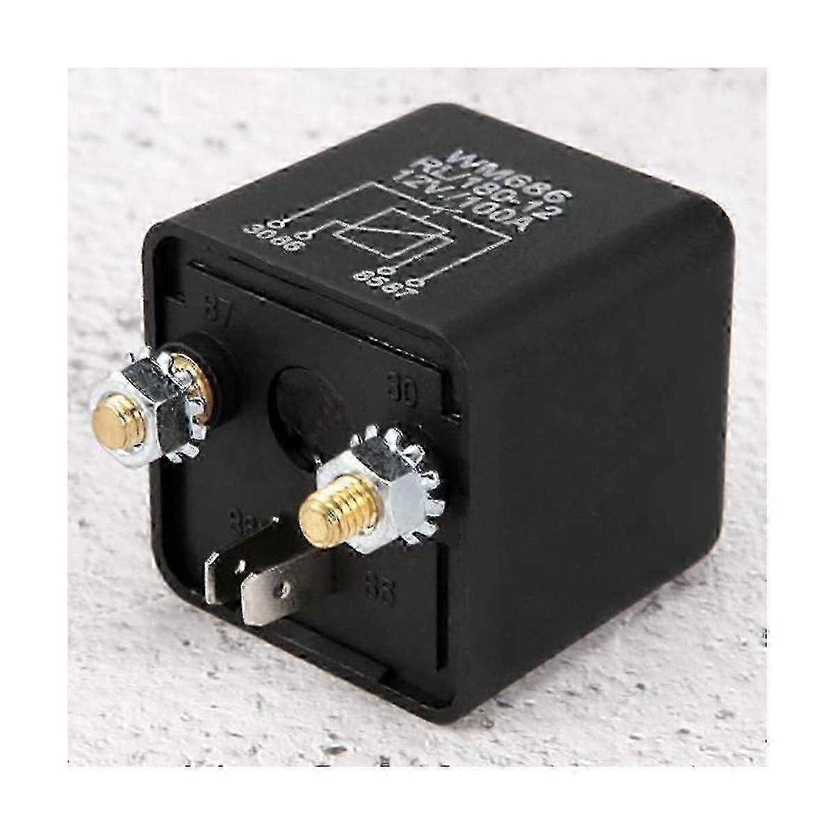 2 Pcs 12v 100amp 4-pin Heavy Duty On/off Switch Split Charge Relay For Vehicle