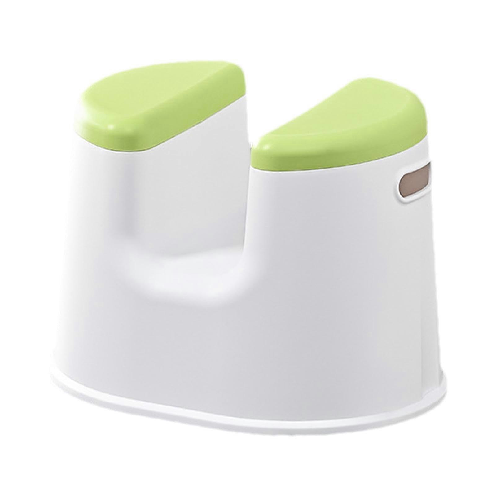 Portable shower chair, nonslip, waterresistant, safety bathing aid, green B.