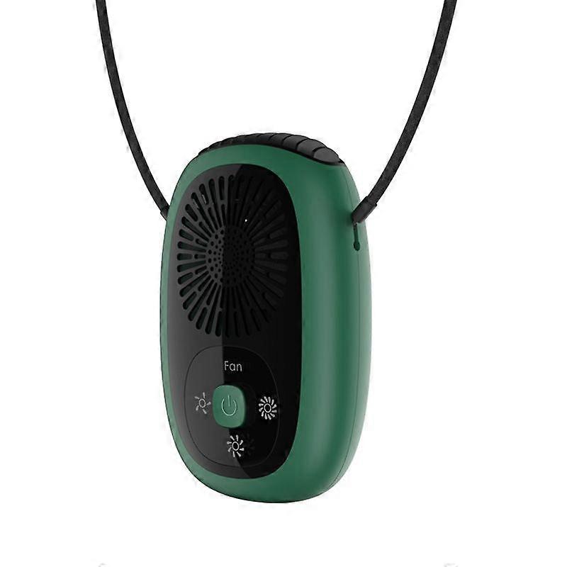 Leafless Hanging Neck Fan Without Negative Ions Green